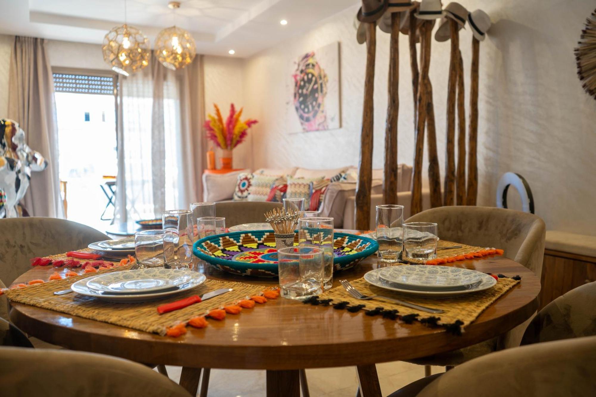 Magnifique Appartement Moderne De 2 Chambres Avec Piscine A 10 Min Du Centre De Marrakech Marrakesh Extérieur photo